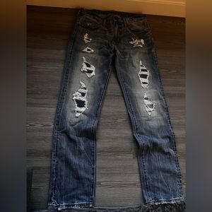 American Eagle Athletic Fit Ripped Jeans Worn hardly worn